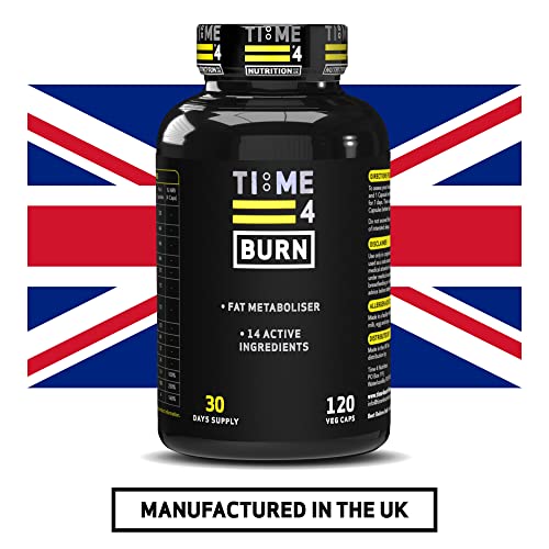 Time 4 Burn High Strength Thermogenic Fat Burners Weight Loss Diet Pills for Men & Women Vegan Friendly, Gluten Free Nutritional Supplements for Weight Management 120 x Capsules – 30 Days Supply - Image 5