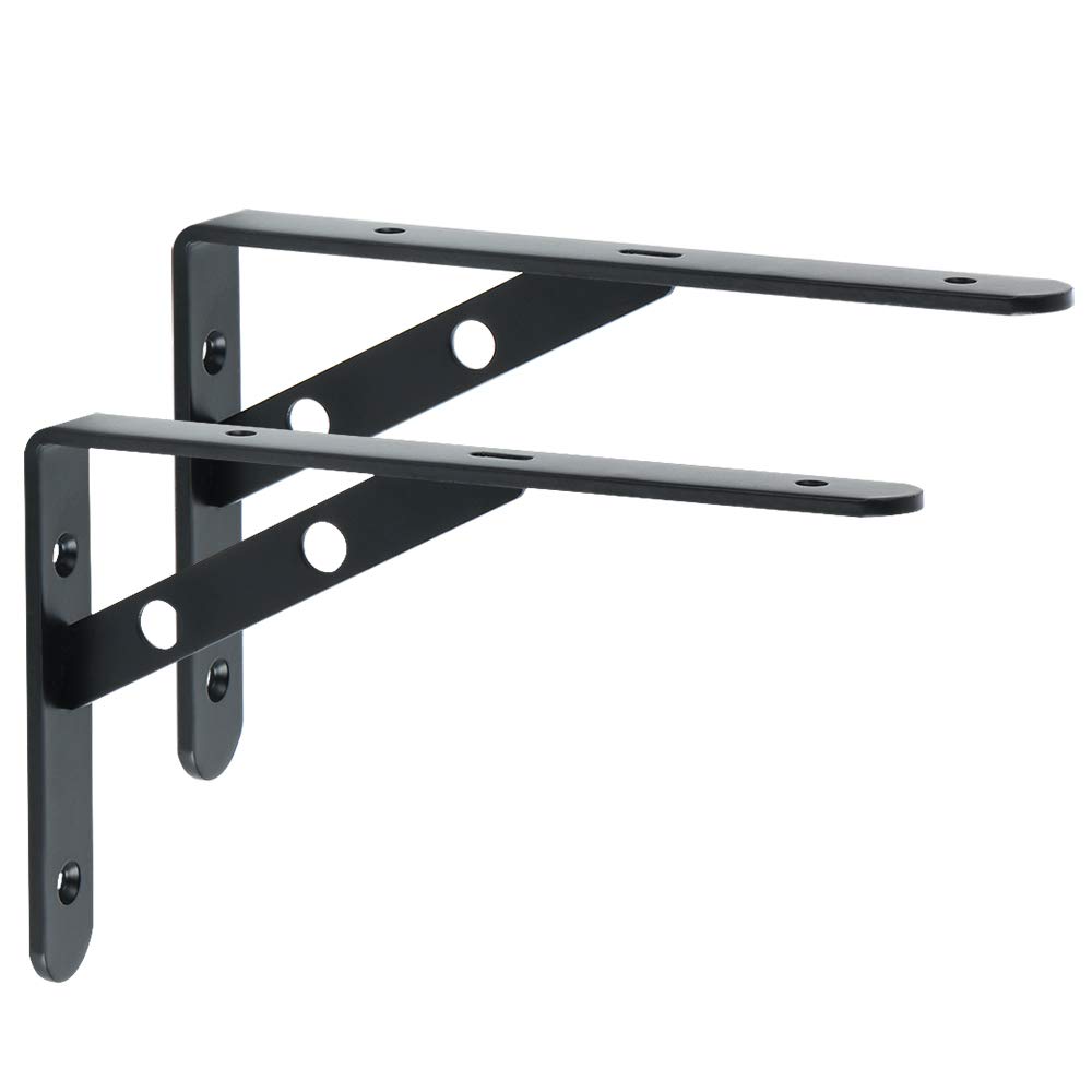 Alise Stainless Steel Brackets Floating Shelves Tripod Triangle Heavy