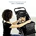 VIVO Black 3 Wheel Pet Stroller for Cat, Dog and More, Foldable Carrier Strolling Cart, STROLR-V003K