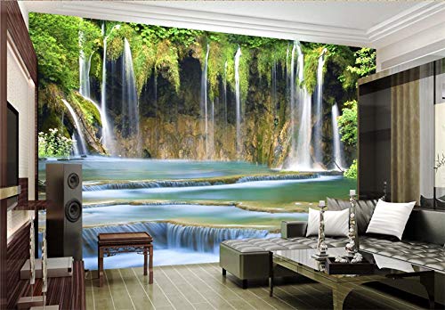 Wxlsl Fondo De Pantalla 3D Papel Pintado Personalizado De La Foto Fondo De La Pintura Grande Paisaje Del Lago 3D Caladero Pared Mural-400Cmx280Cm