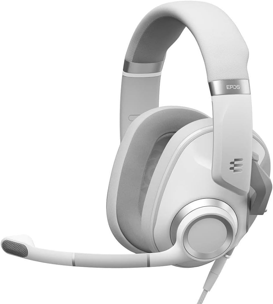 EPOS H6 Pro - Closed Acoustic Gaming Headset with Mic - Over-Ear - White