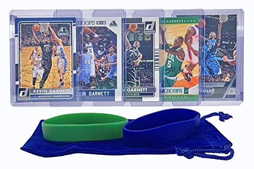 Kevin Garnett Basketball Cards Assorted (5) Bundle - Minnesota Timberwolves Trading Card Gift Pack