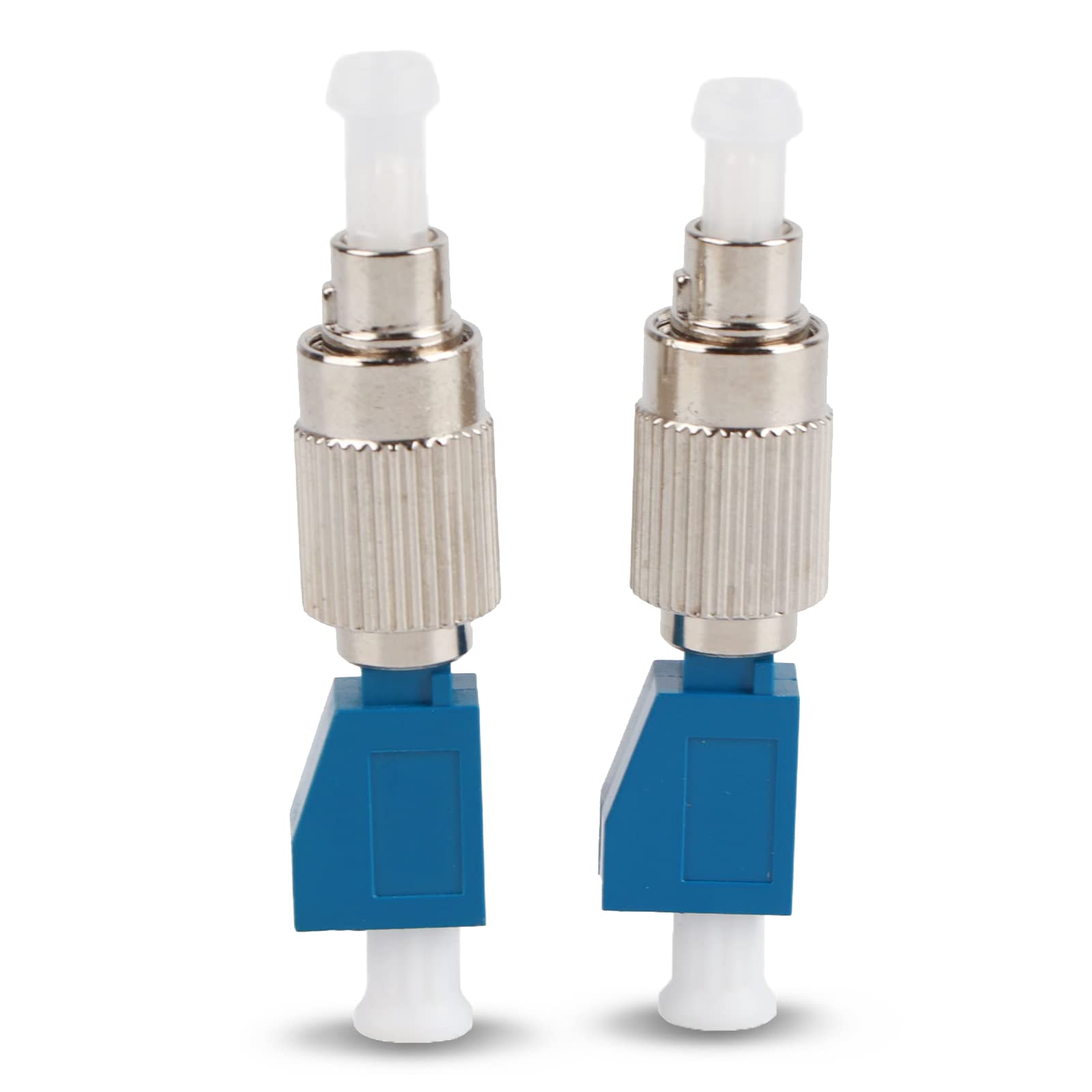 Zunate2Pcs Visual Fault Locator Fiber Adapter, Fiber Optic Connector, FC Male to LC Female SM 9/125 Hybrid Optical Fiber Convertor Adapter Compatible with Visual Fault Locator