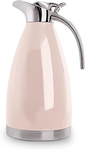 Miniatura 8 de Sumerflos Jarra térmica de café de acero inoxidable de 68 onzas/termo de doble pared con aislamiento al vacío, retención de calor de 12 horas, 2