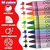 WOSWEL Super Washable Jumbo Crayons Bulk, 24 Pack Crayons with 10 Bright Colors, Non-Toxic Easy-Grip for Toddlers 1-3 & Kids Ages 4-8, Safe Art Supplies for Coloring Books & School Projects #2