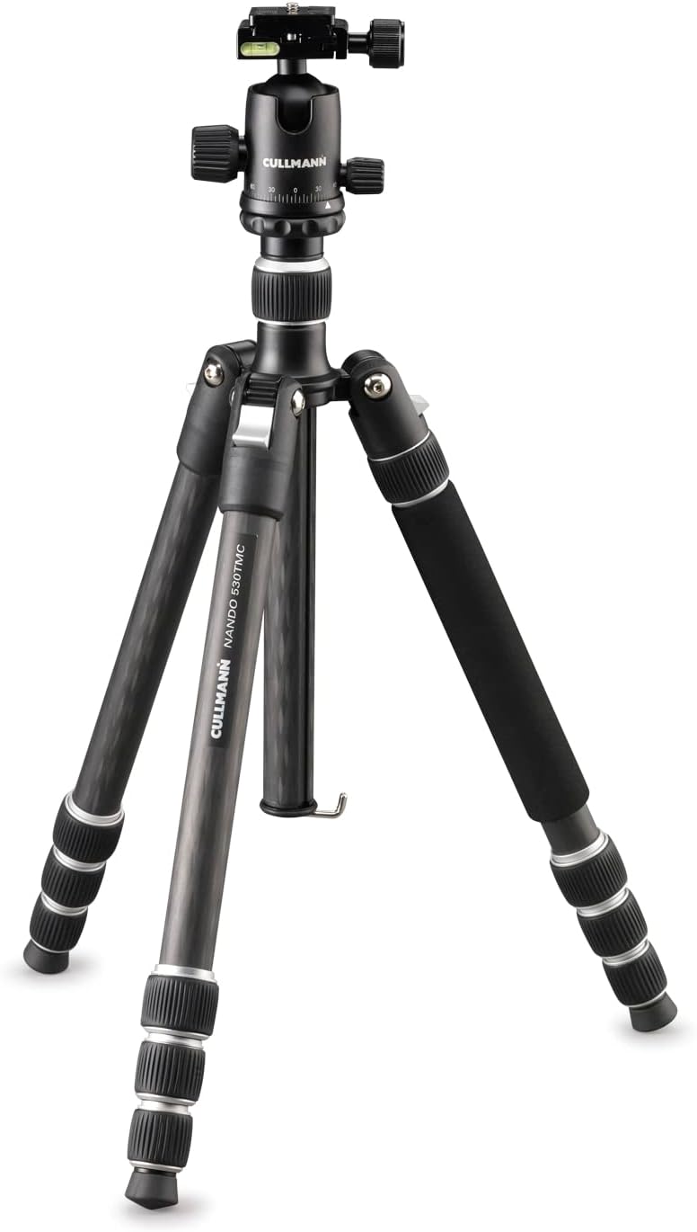 CullmannNando - 52343-530TMC RB8.5 - Tripod - Carbon - Travel Tripod - Lightweight - Quick Release - Compact