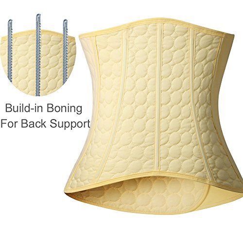 Abdominal Binder Post Partum Girdles for Women C-Section Recovery Belly Band Postpartum Tummy Wrap After Post Pregnancy Hysterectomy Belt Yellow - Thumbnail 7