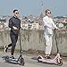 Sigravy Electric Scooter for Adults, Folding Commuter Kids E-Scooter, 350W Motor, 8.5”Tires, 16–19 MPH, 19–21Miles Range, Dual Brake, App Control, Lightweight Scooter for Teens, 16Mph, Pink