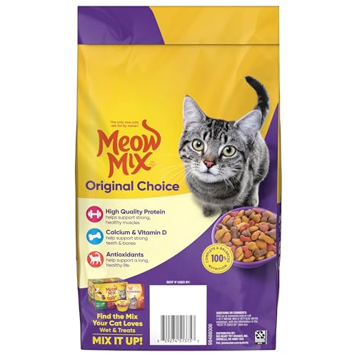 Meow Mix Original Choice Dry Cat Food, 3.15 Pounds