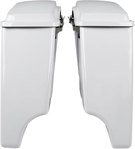 Miniatura 3 de Alforjas duras extendidas estiradas de 5 pulgadas para modelos Harley Touring 1993-2013 FLT, FLHHTCU, FLHRC, Road King, Road Glide, Street Glide,