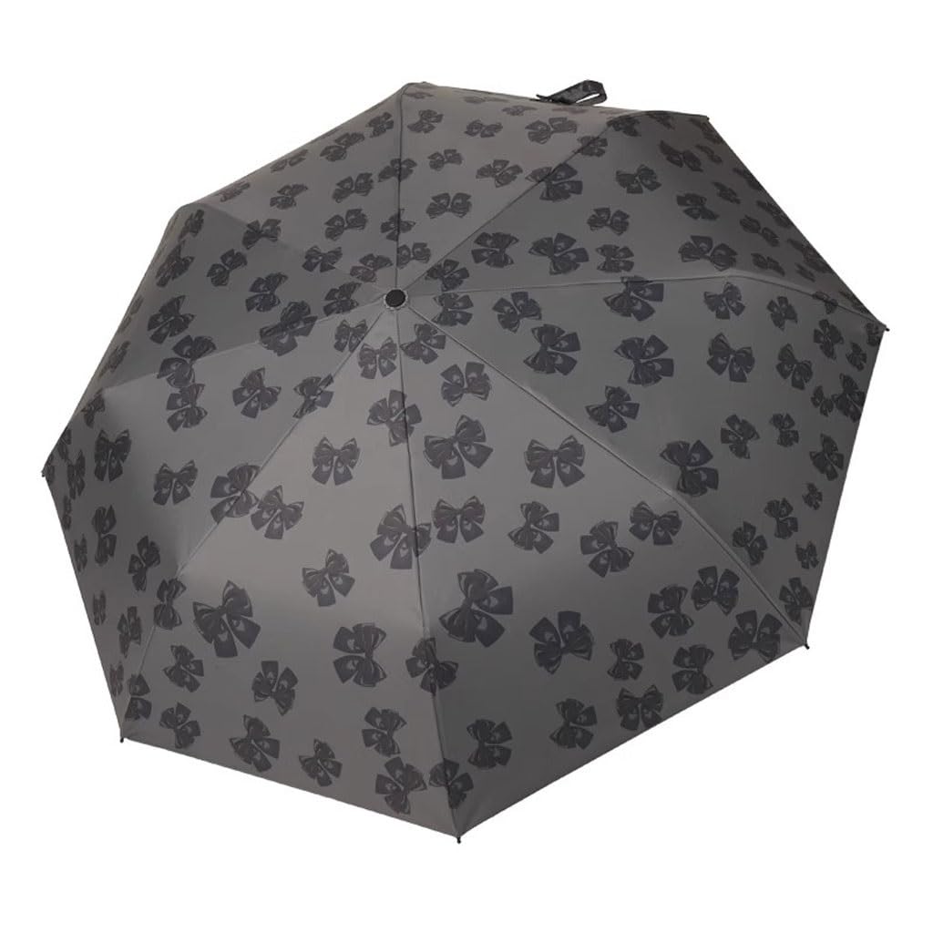 Parapluie pluie ou soleil automatique et pliable avec motif de nœud