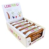 Lebepur Bio Energieriegel Brownie 15x50g | veganer Riegel auf Dattelbasis | Cashewkerne, Cashewmus, Kakao | ohne Zuckerzusatz | Rohkostriegel glutenfrei | laktosefrei | Power Bar | Großpackung