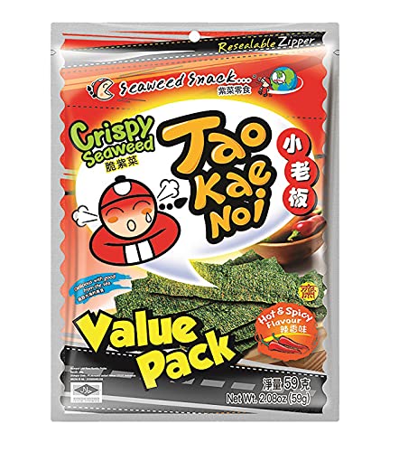 Tao Kae Noi Paquete de Algas Crujientes Picante de 1 x 59 Gr 60 g