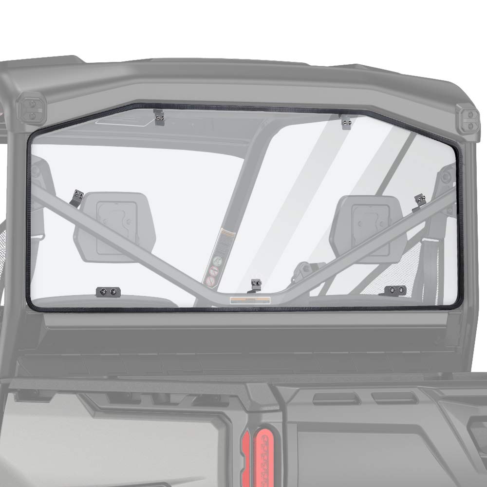 Photo 1 of Kemimoto UTV Rear Windshield SxS Wind Screen Full Light Tint Back Wind Shelter Compatible with Can Am Defender HD 5/ 8 / 10 / MAX 2016 2017 2018 2019 2020 2021 2022 2023