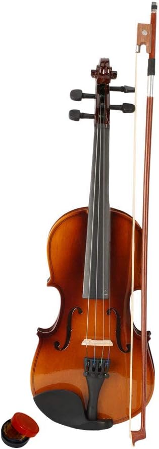 New 1/2 Acoustic Beginner Kid Violin, Handcrafted Violin Beginner Kit, Case, Bow and Rosin Gift For 6-10 Years Old Kids