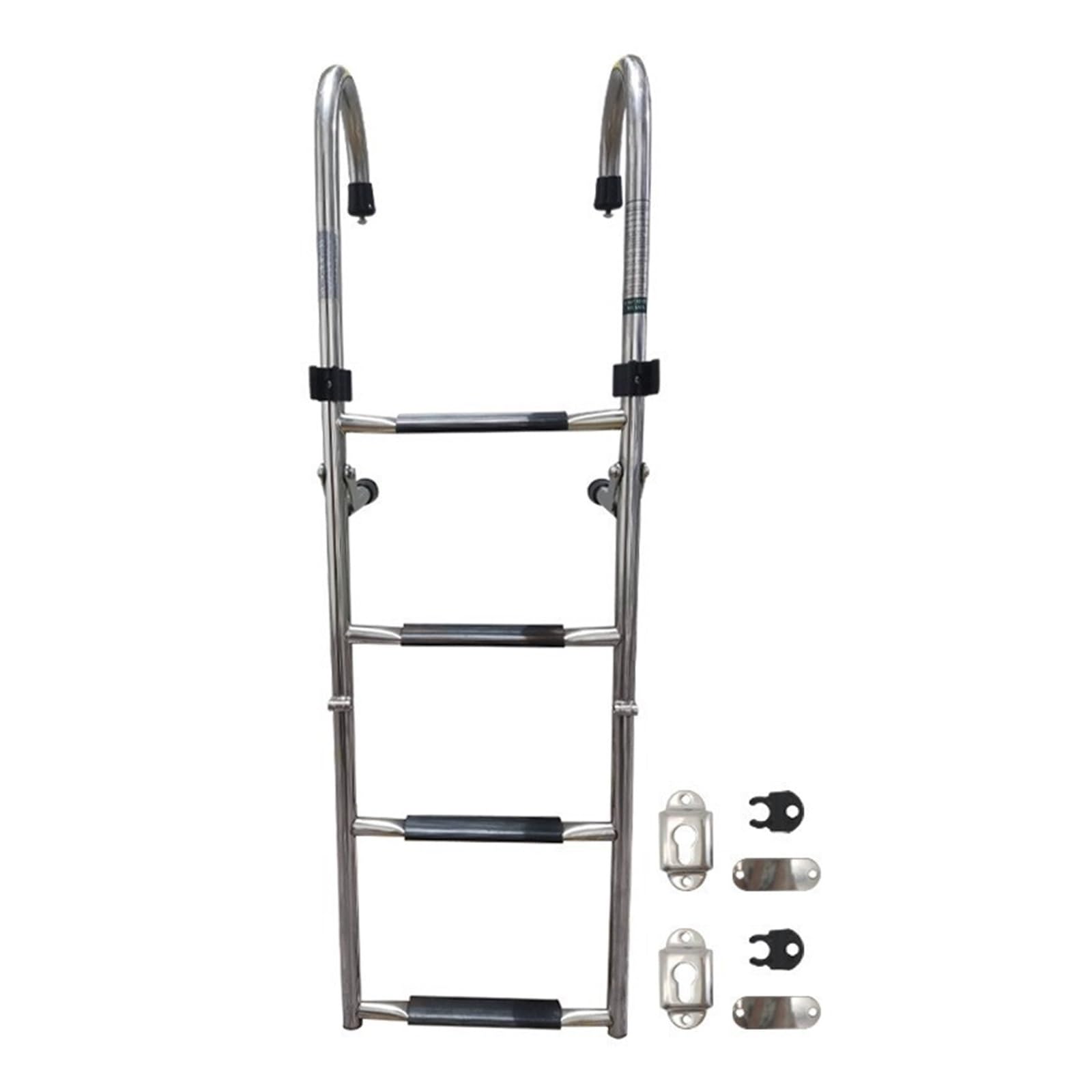 Scaletta For Barca Pieghevole In Acciaio Inox Sicura E Antiscivolo | Scaletta Con Scala Telescopica Piegata For Motoscafi Yacht Altre Imbarcazioni