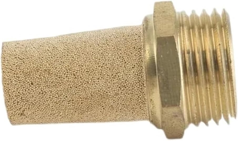 2PCS Brass Exhaust Pagoda Muffler M5 1/8"1/4"3/8"1/2" Silencer Noise Filter External Thread(P3)