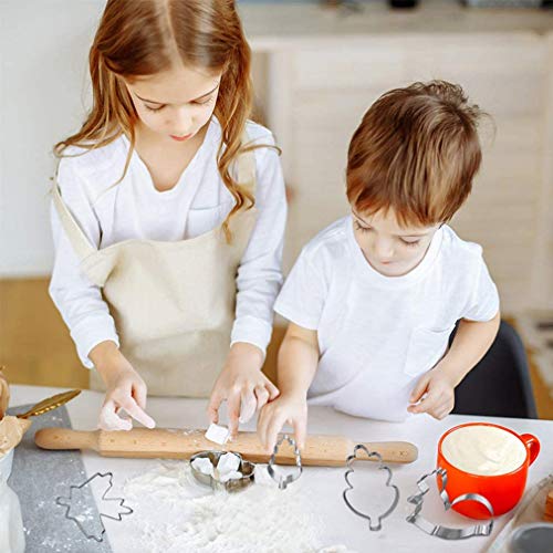 HIQE-FL Herbst Ausstecher,Ausstecher Kürbis mit Gesicht,Blatt Ausstecher,Edelstahl Ausstechformen Set für Kinder… - Image 6