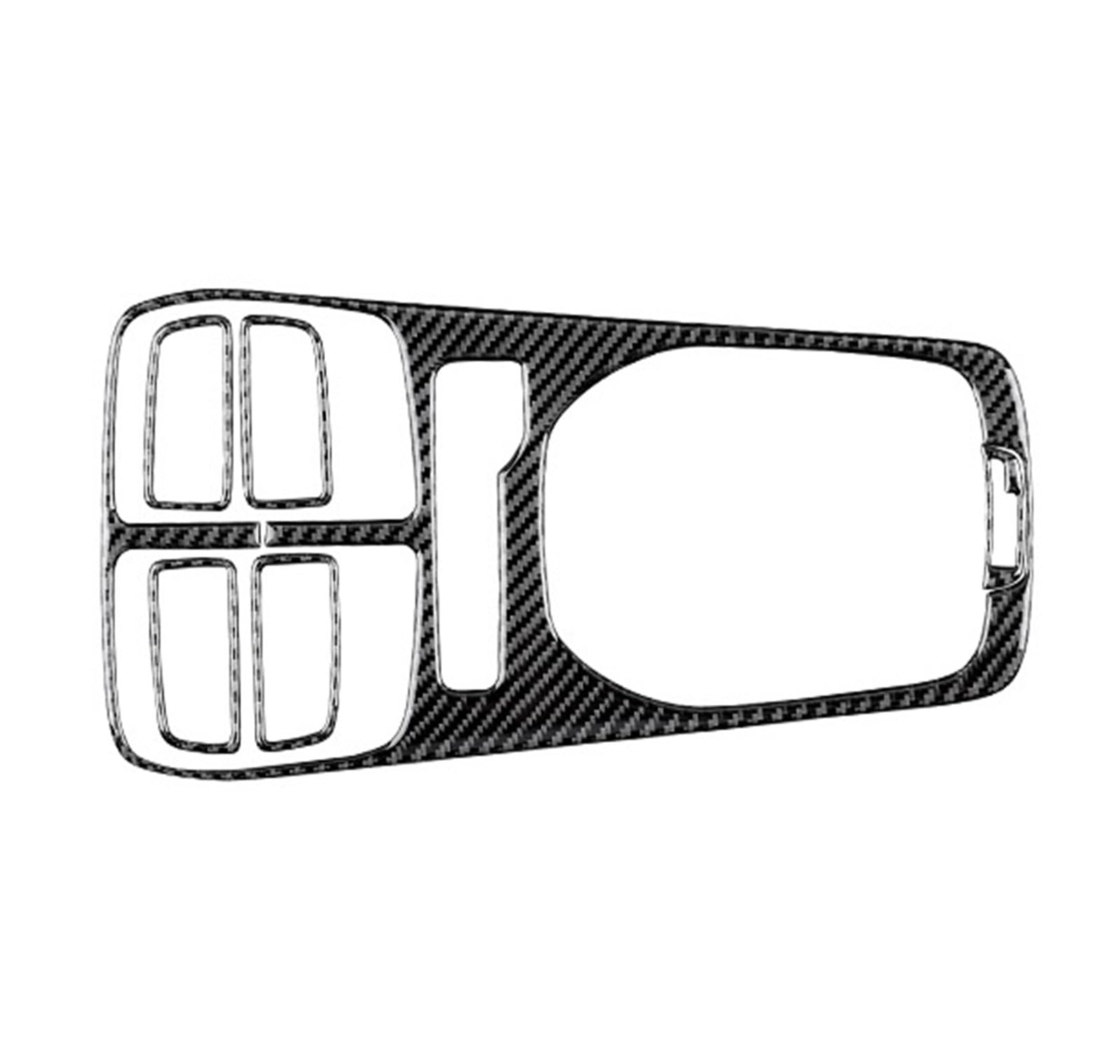 Car Trim Interior for Chevrolet for Camaro 2010-2015 Soft Carbon Fiber Accessories Interior Trim Car Gear Shift Panel Sticker Interior Mouldings(A Black Carbon)
