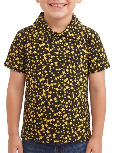 Image of Unique Baby Moisture Wicking Kids Polo Shirts for Toddler Boys Polo Shirt