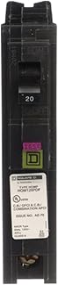Square D by Schneider Electric HOM120PDFC Homeline Plug-On Neutral 20 Amp Single-Pole Dual Function (CAFCI and GFCI) Circuit Breaker, (Pack of 4)