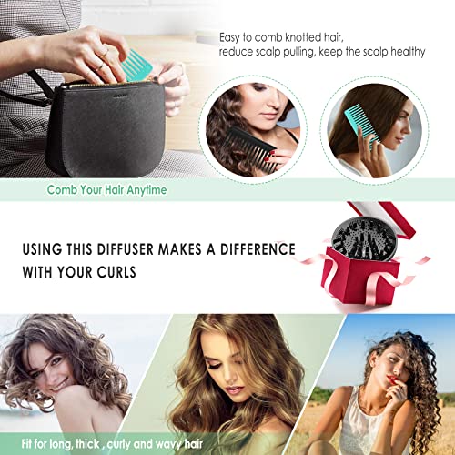 Collapsible Hair Diffuser for Curly Hair, Universal Hair Diffuser Attachment for Hair Dryer Adjustable from 1.65 inch to 3.14 inch, Blow Hair Dryer Diffuser for Long Thick Natural Wavy Hair - Image 5