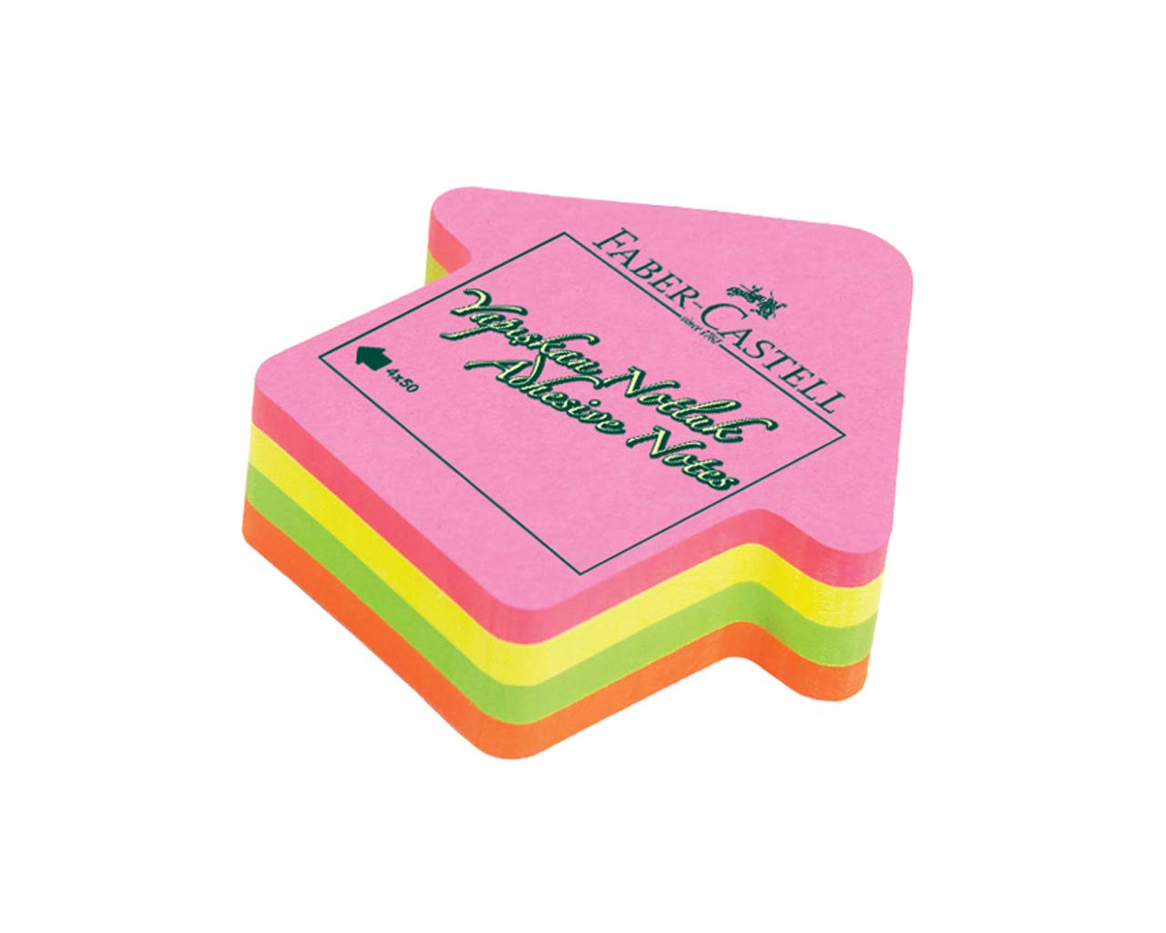 Faber-Castell Bloc de notas adhesivas, 70 x 70 mm, flecha