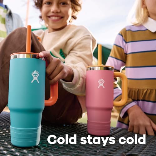 Hydro Flask Kids Tumbler for School - Stainless Steel and Insulated with Straw Cap - 24 Oz in Anemone Purple - image 5