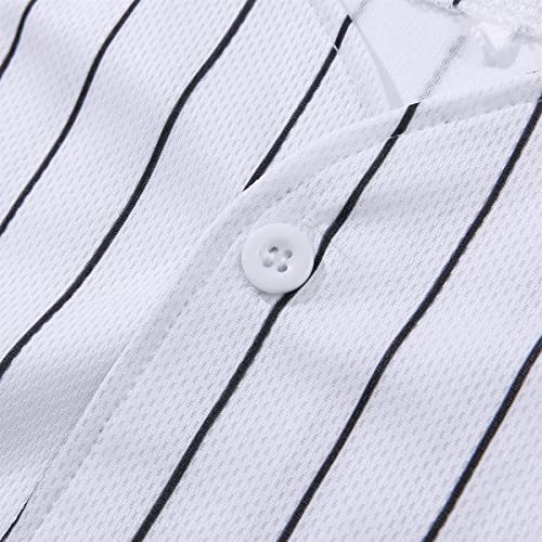 Mowbeat Baby Boy Baseball Outfit 2 Year Old Birthday Baseball Jersey Boys Striped Pants Set 2nd Birthday Shirt4