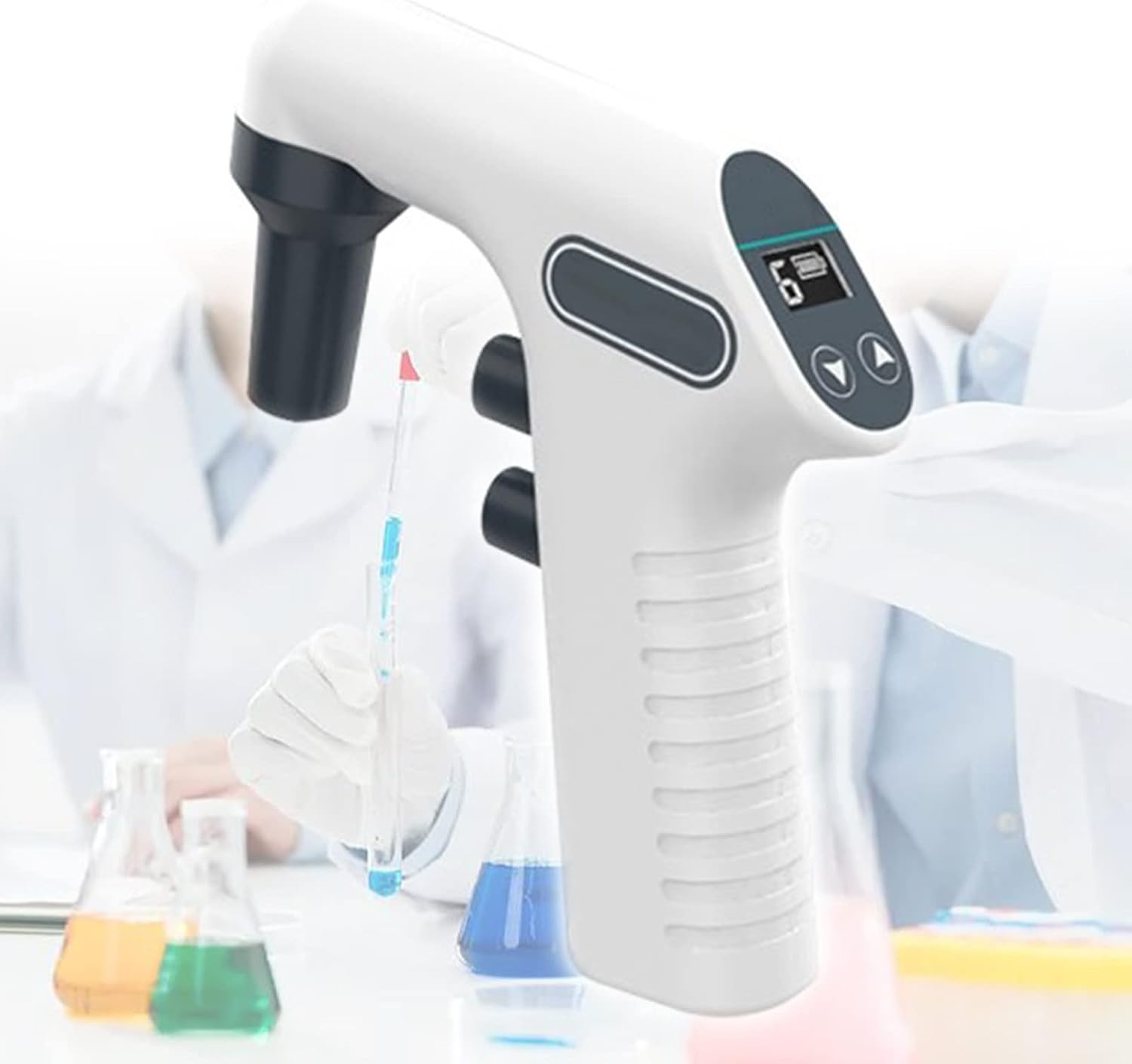 Lab Electric Pipettes Pumps, Digital Display, Pipetting 50Ml in 10