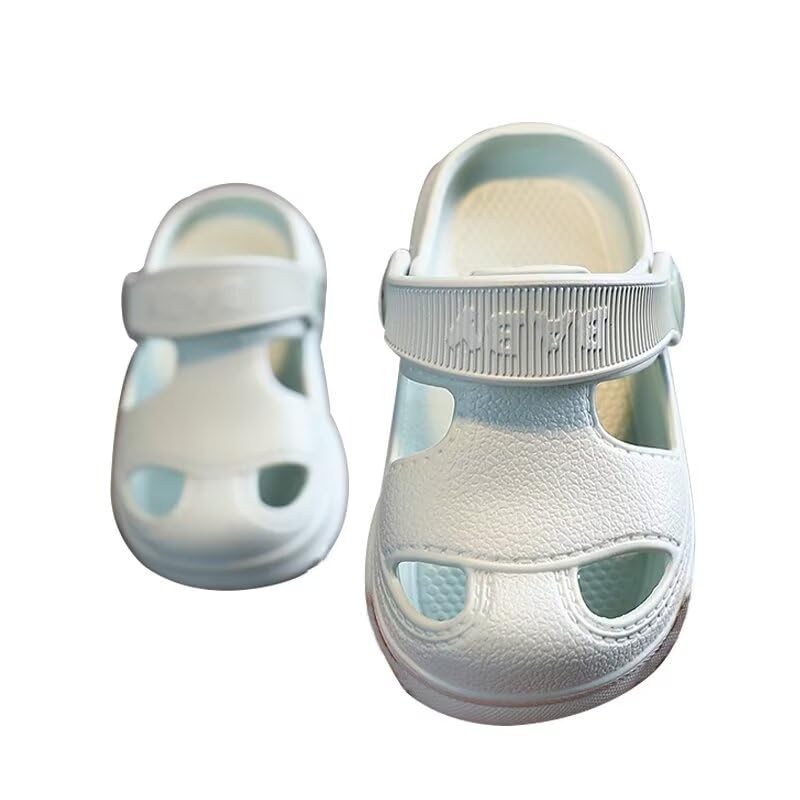 Zonkacen Baby Boys Girls Non Slip Lightweight Summer Outdoor Shoes for Walking Running Sport Beach Aqua Wading Bathroom Shower Light Green 7 Toddler