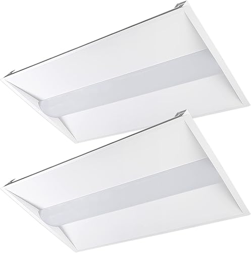 Cortelco Panel de cesta central Troffer LED de 2 x 4 ajuste de color 3500 K4000 K5000 K vatios ajustable 40 W45 W50 W hasta 6500 lúmenes regulable