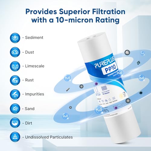 Cartouche sédiments 10 microns PUREPLUS pour une eau pure au robinet - 7