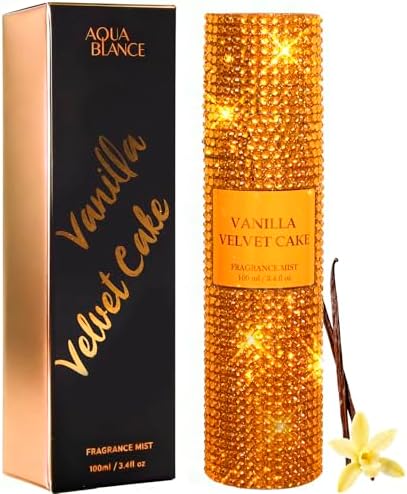AQUA BLANCE Body Spray for Women, Vanilla, Bling Fragrance Mist, 3.4 fl oz