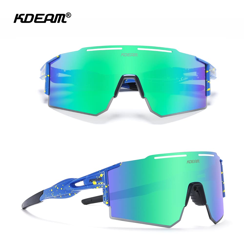 GoHZQ Polarised Sports Sunglasses for Men Womens Polarized Cycling Sunglasses UV400 Protection TR90 Superlight Frame Glasses for Driving Fishing - Image 2