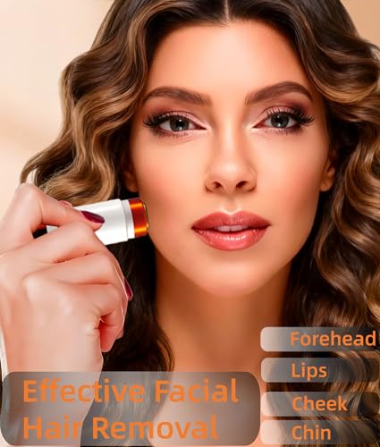 Image of Eyebrow Trimmer & Flawless Facial Hair Remover for Women - Gentle Dual Head Design for Brows, Lip, Chin, Cheeks