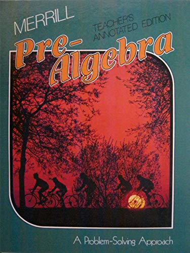Merrill, Merrill Pre Algebra Teacher Edition, 1... 0675034876 Book Cover