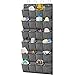 homyfort Over the Door Shoe Organizer, Hanging Shoe Rack Storage Holder with 24 Large Pockets for Closet Door, Men Women Kids Shoes, Cruise (Black)