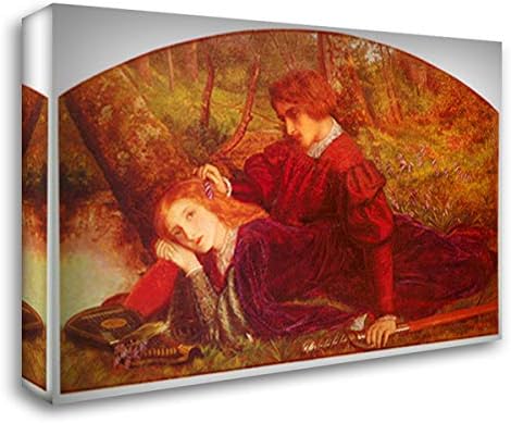 Thebrave Geraint 24x18 Gallery Wrapped Stretched Canvas Art by Arthur Hughes