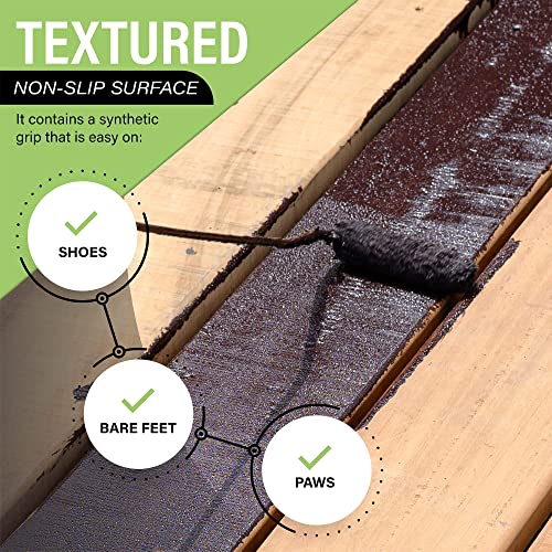 Dura Grip Anti-Slip Paint for Concrete, Wood, Tile and Metal – Non-Skid Coating for Floor, Decking and Ramps – Gallon (White)
