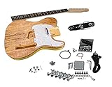 Solo TCK-1SM DIY Electric Guitar Kit With Spalted Maple Top