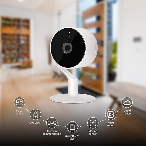 Miniatura 8 de Nexxt - Cámara interior 2K - Seguridad inteligente Wi-Fi para el hogar, monitor inalámbrico para bebé, cámara para perros y niñeras, aplicación