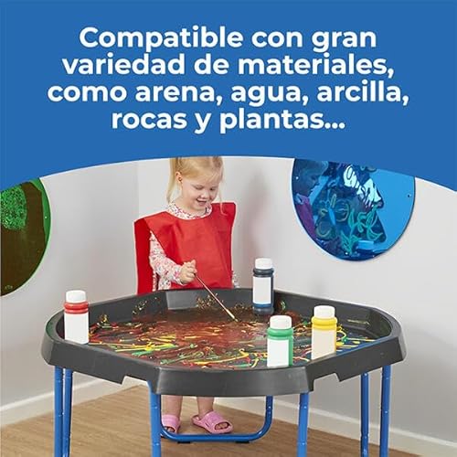 Miniatura 4 de Infanity - Pack De Bandeja De Actividades Y Juegos Para Minimundos 100cm Negra Y Patas Para Bandeja Regulables En 4 Alturas