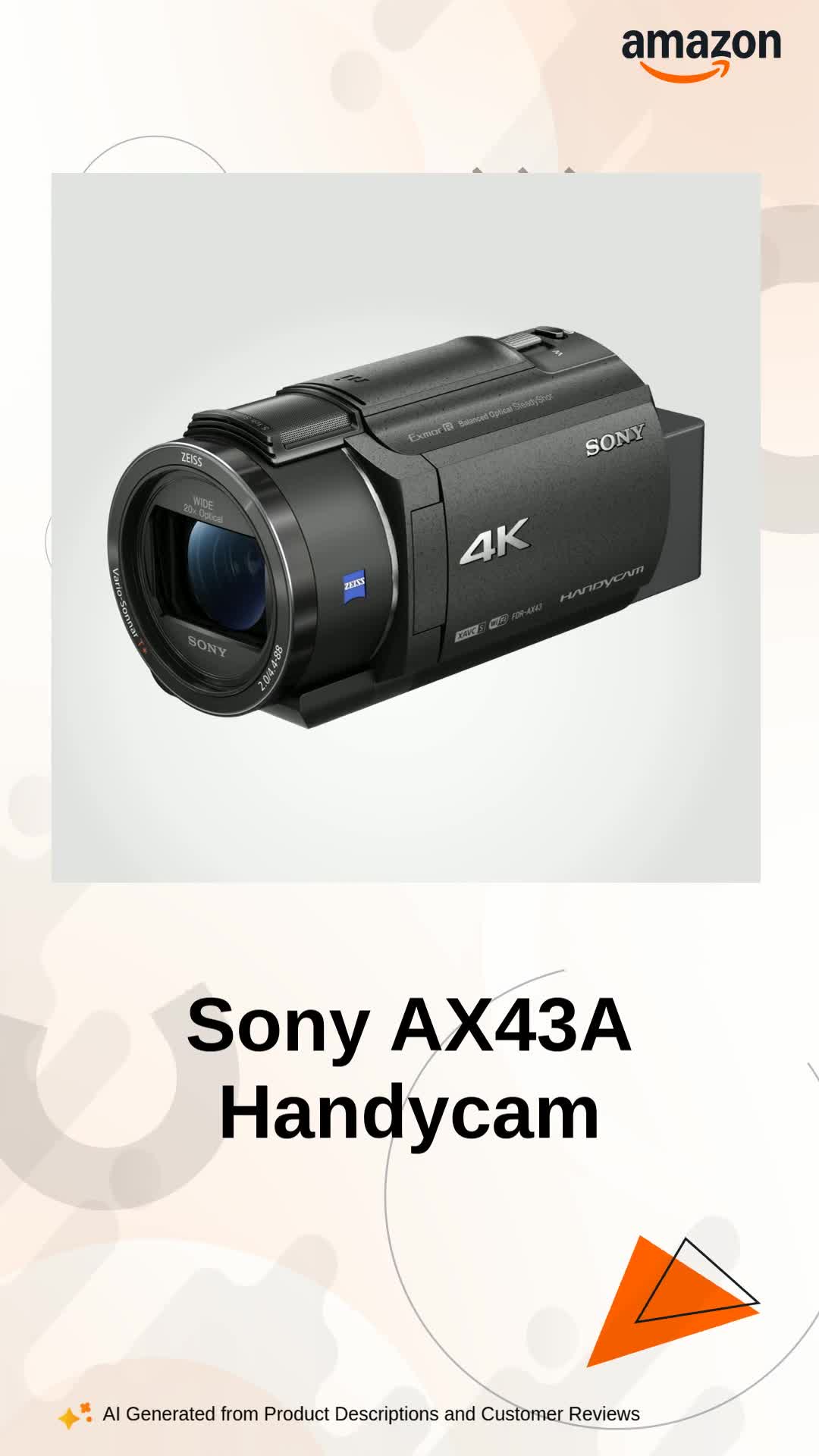 Sony AX43A 4K Handycam FDR-AX43A