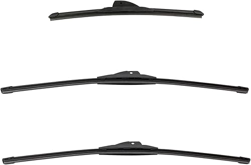 Juego de 3 escobillas de limpiaparabrisas – Flex Fit para todo tipo de clima, elección mecánica para Audi A6 1999-2001