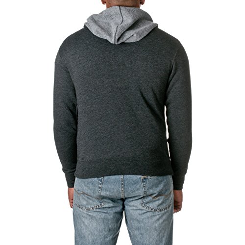 Independent Trading Co. Unisex Full Zip Hooded Sweatshirt Charcoal Heather Small2