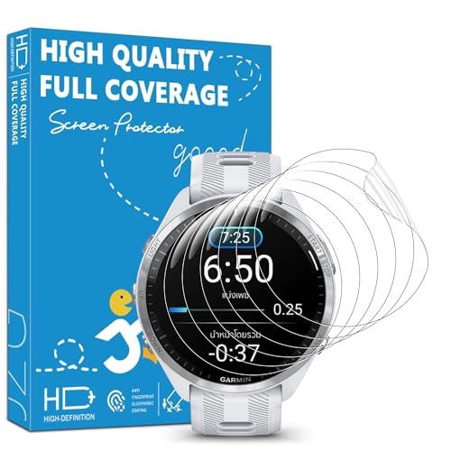 6 Pack Screen Protector for Garmin Forerunner 965 47mm High Clarity Soft Film Touch Sensitive Anti Scratch Bubble Free Flexible Screen Protector