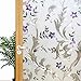 Produktbild LMKJ Blume matt Selbstklebende dekorative Fensterfolie elektrostatischer Aufkleber Glasfolie Privatsphäre Buntglasaufkleber A48 60x100cm
