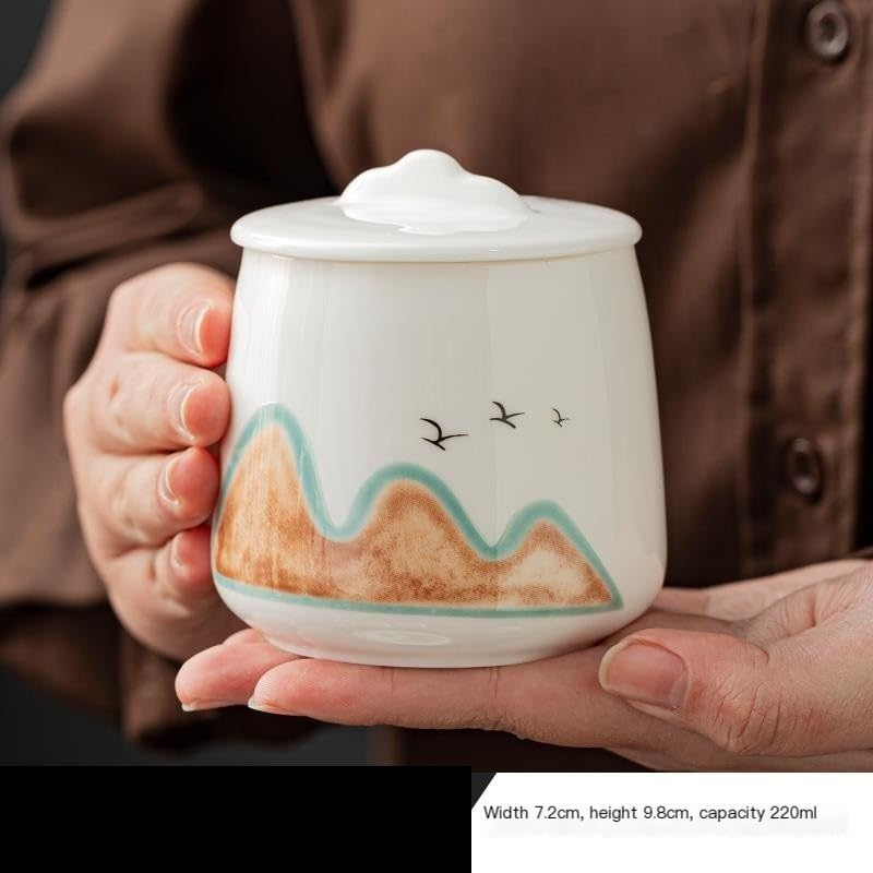 XYNSNDB Słoik cukru Puszki na herbatę Zamknięte puszki Domowe puszki do przechowywania herbaty Przebudzenie Puszki na herbatę Chińska herbata Pu'er Czarna herbata Ceramiczne puszki na herbatę