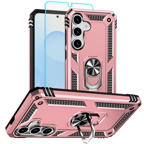 Coque Samsung Galaxy S25 antichoc couleur or rose avec protection intégrale